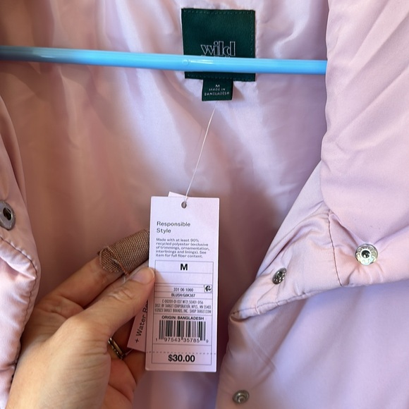 Pink Puffer Jacket NWT - Picture 2 of 3